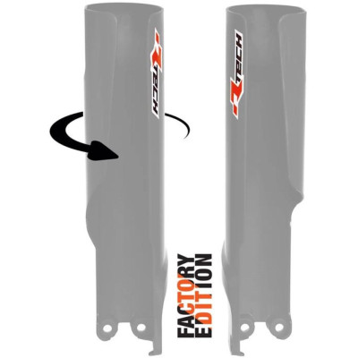 chrániče vidlic Factory pasuje na SX/F 23-,EXC/F 24-,TC/FC 23-,TE/FE 24-  šedé šedá