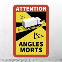 Samolepky ANGLES MORTS MRTVÉ POLE Francie 17 x 25 cm - 10 ks