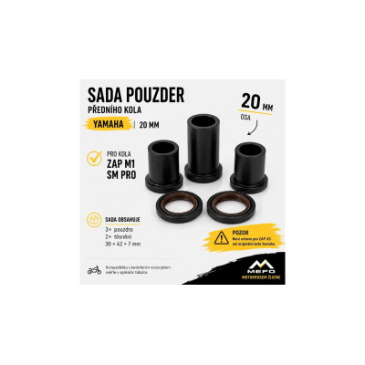 Sada pouzder přední kolo pasuje na pozor 20 mm  YZF/21-