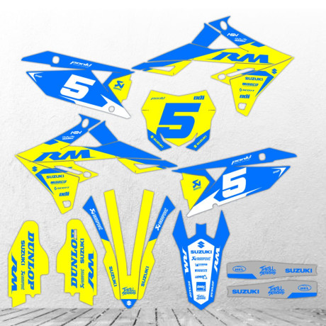 SUZUKI RMZ 450 2018-2027 RMZ 250 2019-2027 custom stickers set