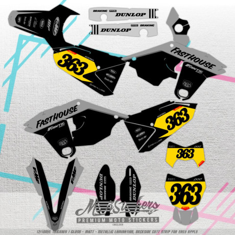 FANTIC 125 - 250XX 2021-2023 sticker set pattern