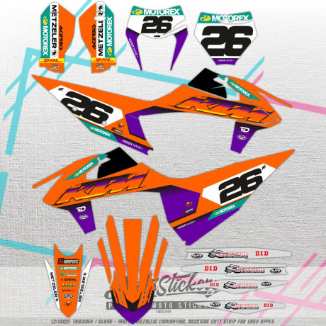 KTM SX / SXF 125, 250, 450 2019 - 2022 stickers kit graphic