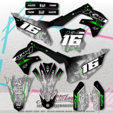 Kawasaki KXF KX450F 2019-2023 KX250F 2021-2024 stickers kit graphic