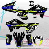 Sherco SE 300 2025 sada samolep 3 (neonová žlutá)