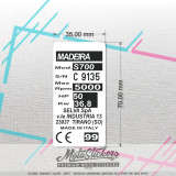 Frame sticker repair - VIN label - Selva 70x35mm