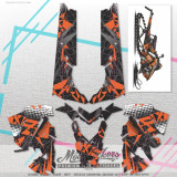 Polaris RMK axys 800 163 custom stickers set