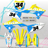 SUZUKI RMZ 450 2018-2026 RMZ 250 2019-2026 custom stickers set