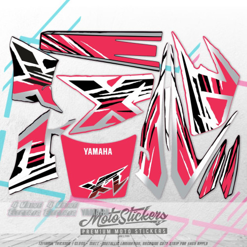 Yamaha XT 600 E 1998-99 sada samolep - rose colour (not red)