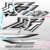Yamaha XT 600 E 2000-2002 stickers kit - black/white (print not metallic)