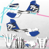 Yamaha TT600E stickers kit graphic blue/white