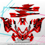 Lynx Rave 600 850 2018 2019 custom stickers set