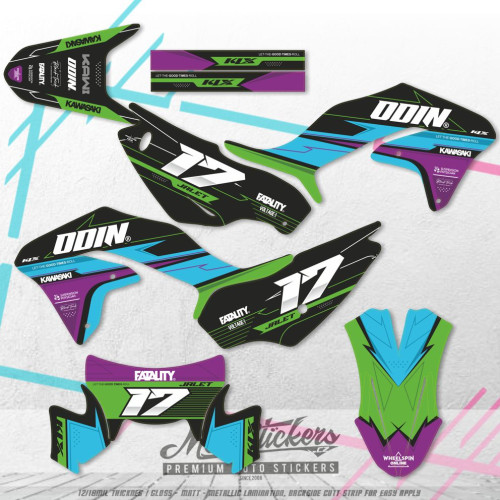 Kawasaki KLX 230 SM 2023 kompletní samolepky