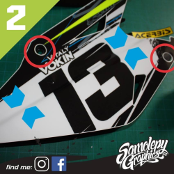 Shoei VFX Medium sada samolep x1