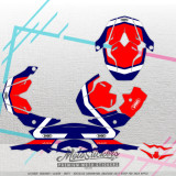 Shoei WVX-W sticker set pattern x4