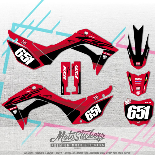 Honda CRF 110F 2019-2026 vlastní sada samolep