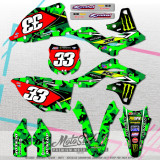 Kawasaki KXF KX250F 2013-2016 kompletní samolepky