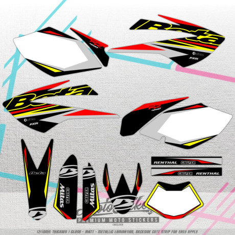 Beta RR 4T Enduro 2007-2009 graphic kit - stickers