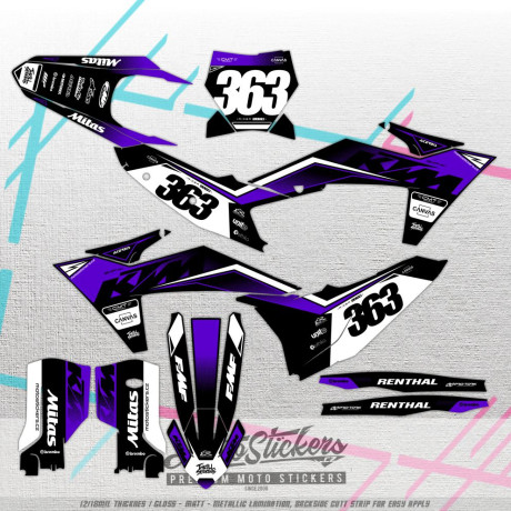KTM SX SXF 150 - 450 2023 - 2024 stickers kit graphic