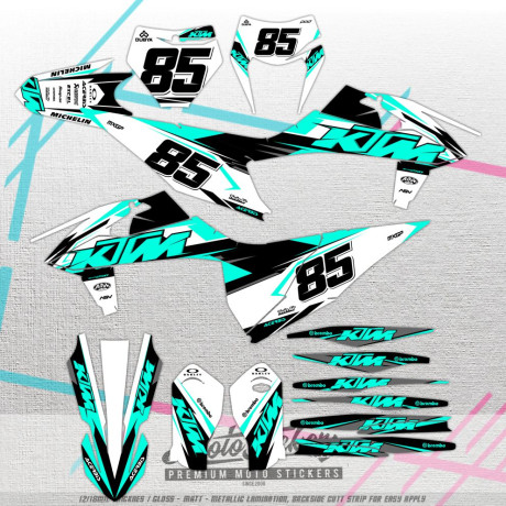 KTM SX SX-F  125, 250, 450 2019 - 2022 stickers kit graphic