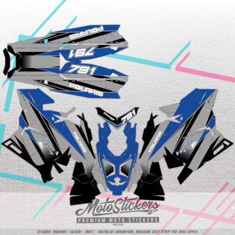 Polaris MATRYX Chassis Vector Graphics MX Template with graphics 1:1